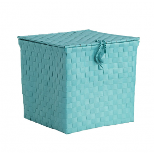 PASHA Basket Polypropylene Turquoise L25xW25xH24