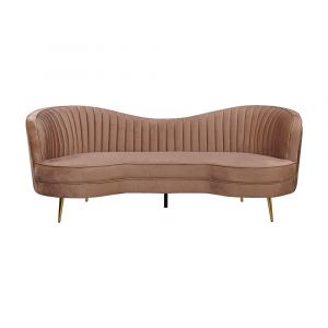 Sofa Băng Polyester JOHANNES Màu Nâu W214xD90xH84Cm