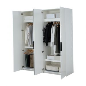 Tủ quần áo 1m8 MAXI 4 cánh màu trắng