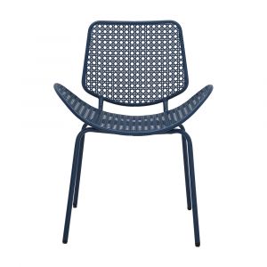 Ghế Ngoài Trời Sắt LOMBOK Màu Xanh W63.5xD81.5xH54Cm