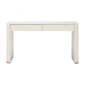 Bàn Trang Điểm Gỗ Công Nghiệp PICASSO Màu Trắng Ngà W143xD54.5xH34Cm
