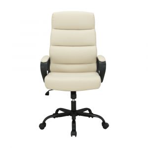 Ghế Văn Phòng Da PU ELF Màu Trắng W61xD66xH105Cm