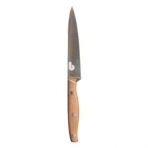 RECIPE Utility knife Stainless steel/ Walnut Dark brown L13