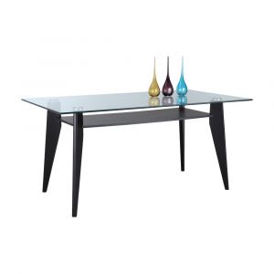 Bàn Ăn Kính Cường Lực BRIGHTON/L 160x90x75cm