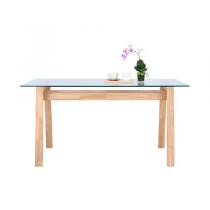 Bàn Ăn Kính Cường Lực NAGOYA/L 150x80x75cm