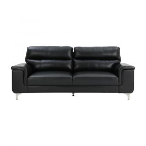 Sofa Băng Da PVC BRONCO Màu Đen W212xD91xH92Cm