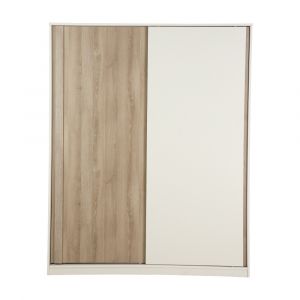 Tủ Quần Áo Cửa Trượt Gỗ Công Nghiệp VAVA-P Màu Trắng W160xD60xH200Cm