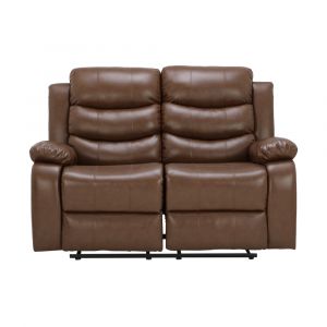 Sofa Thư Giãn Da PVC JAXSON Màu Nâu W149xD97xH99 Cm