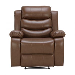 Sofa Thư Giãn Da PVC JAXSON Màu Nâu W95xD97xH99Cm