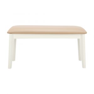 Ghế Băng Gỗ Cao Su FEMMIE Màu Trắng W96xD40xH14Cm