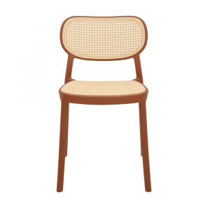 BALI Red Plastic Dining Chair 47.6x53.80x78.2cm