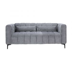 Sofa vải 3 chỗ LENNY màu xám đậm
