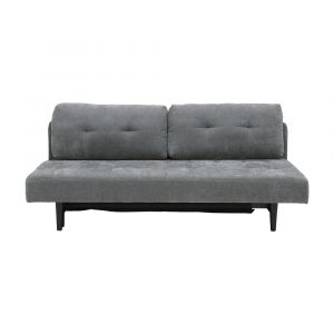 Sofa Giường Vải Micha 3 Chỗ Xám Đậm
