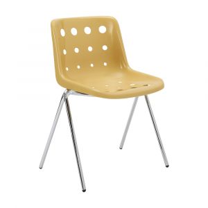 Ghế Ăn Nhựa POLKA Màu Vàng W55.9xD50.9xH76.8Cm