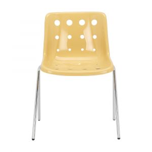 POLKA Yellow Plastic Dining Chair W55.9xD50.9xH76.8Cm