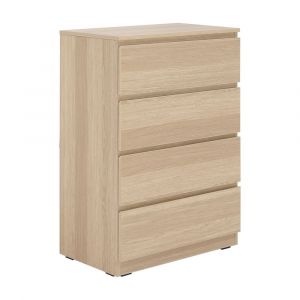 Tủ Ngăn Kéo Gỗ Công Nghiệp VOW-P Màu Gỗ Sồi Sáng W63.5xD39xH89Cm