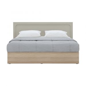 Giường Ngủ Gỗ Công Nghiệp MELBOURNE Màu Sa Thạch 6Ft (W202.9xD208.5Cm)
