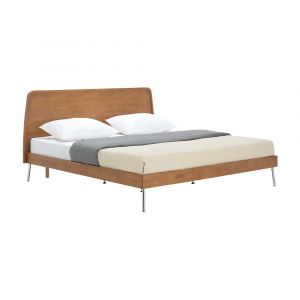 Giường Gỗ Cao Su ASAHIKAWA Màu Nâu 6 Ft