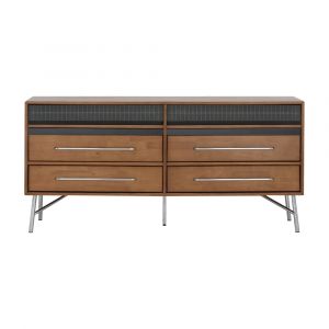 ASAHIKAWA Brown 6-Drawer Chest of Drawers