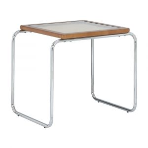 ASAHIKAWA Rubber Wood Corner Table Brown