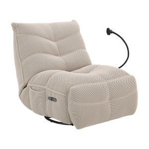 ROCKY Fabric Recliner Sofa Beige W91.4xD108xH92.7 Cm
