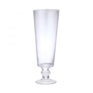 Lọ Hoa Thủy tinh ROSALIO Màu Trắng Trong W14xD14xH38Cm