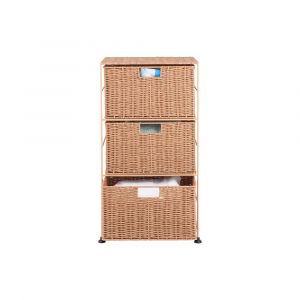 Tủ Ngăn Kéo Nhựa PE BARNO Màu Gỗ W35xD65xH29Cm