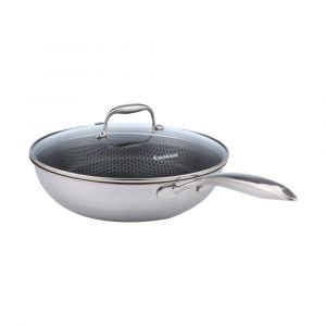 HEXAGONI Wok pan with lid 28 cm SV
