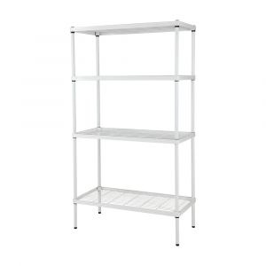 Kệ Đa Năng 4 Tầng Sắt WIRENET Màu Trắng W90xD45xH160Cm