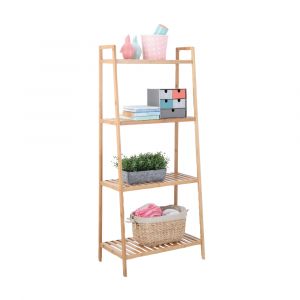 Kệ Nhà Tắm 4 Tầng Tre NORDI Màu Gỗ W60xD35xH140Cm