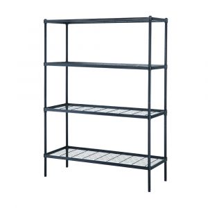 Kệ Đa Năng 4 Tầng Sắt WIRENET Màu Đen W120xD45xH160Cm