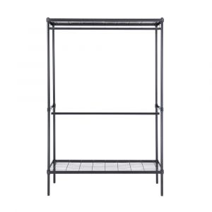 Kệ Treo Quần Áo Sắt WIRENET Màu Đen W120xD45xH180Cm