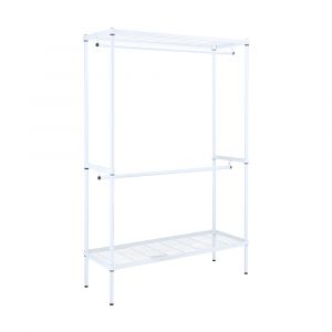Kệ Treo Quần Áo Sắt WIRENET Màu Trắng W120xD45xH180Cm