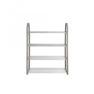 Kệ Giày Nhựa D-SCROLL Màu Bạc W50xD19xH66Cm