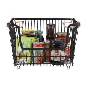 Giỏ Đựng Đồ Sắt ANNEL Màu Đen W33xD26.3xH21Cm