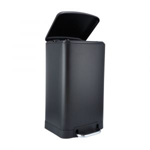Thùng Rác Sắt BENLA Màu Đen W34.5xD32.5xH61.5Cm