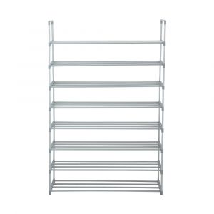 Kệ Giày Sắt D-SCROLL/N Màu Bạc W90xD29.5xH140Cm