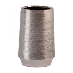 Lọ Hoa Gốm Sứ CYTIANA Màu Bạc W13xD13xH20Cm
