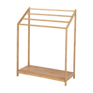 Giá Treo Khăn Tre ASHLEY Màu Gỗ W70xD31.2xH90Cm