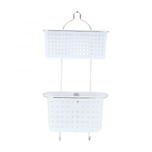 Kệ Nhà Tắm Sắt SNOREL Màu Trắng W29.8xD19.5xH59.5Cm