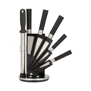 Bộ Dao Thép AGOLIA Màu Đen W16xD16xH36.5Cm