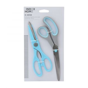 K-SENS Stainless Steel Scissor Set (2 pcs) Gray Color W28xD15xH0 Cm