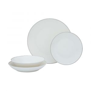 Bộ Chén Dĩa Sứ Xương WELLIA Màu Trắng 