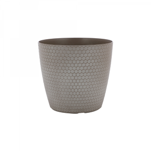 Chậu Trồng Cây Nhựa PP SANDORA Màu Nâu W22xD22xH20Cm