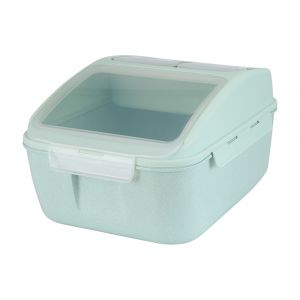 Thùng Đựng Gạo Nhựa PP NULEEN Màu Xanh Lá W41xD31xH22Cm