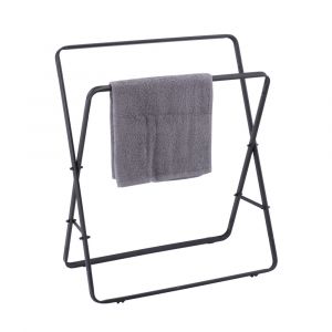 Giá Treo Khăn Sắt MOREA NEW Màu Đen W70xD30xH80Cm