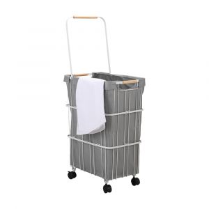 Giỏ Đựng Đồ Giặt Sắt PAKA Màu Trắng W46.4xD30.3xH62.2Cm