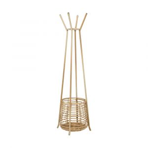 Cây Treo Quần Áo Nhựa PE SAAN Màu Gỗ Tự Nhiên W47.5xD47.5xH171Cm