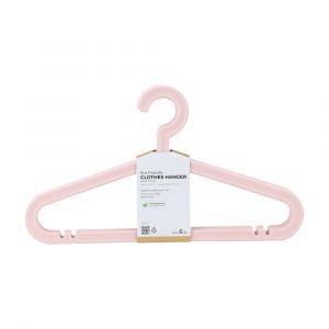 Móc Treo Quần Áo Nhựa PP ECO Màu Hồng W41.5xD0.42xH23.5Cm