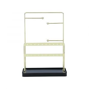 Giá Treo Đồ Trang Sức Sắt LUX Màu Đen W25.5xD4.5xH36Cm
